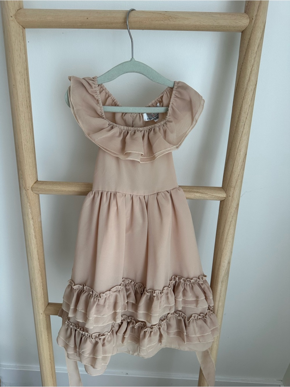 Bailey's Blossoms Ruffle Neck Dress